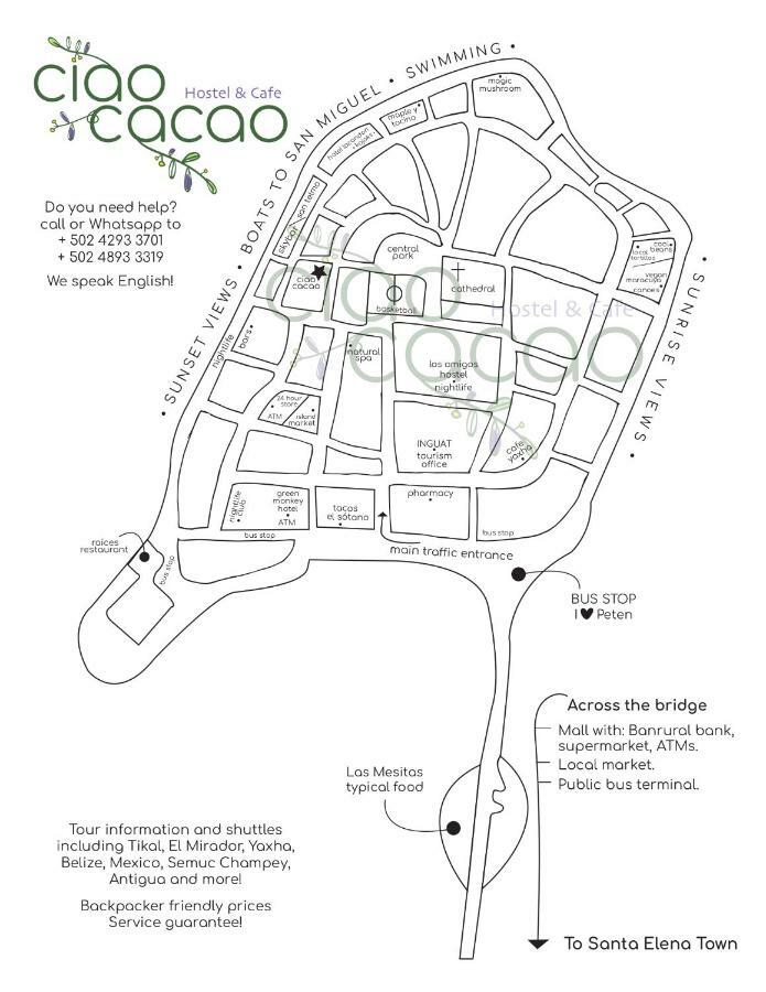 Ciao Cacao Hostel & Vegan Cafe Флорес Экстерьер фото
